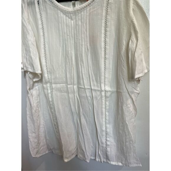 Knox Rose White Blouse Woman’s Size Large NEW - Picture 2 of 9